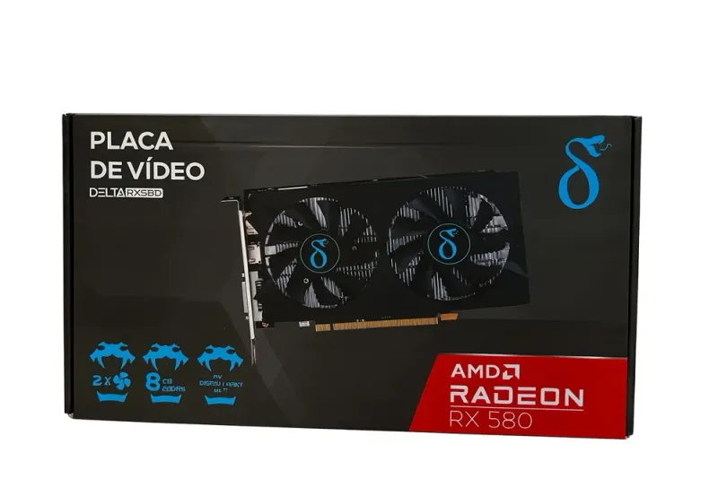 Placa De Vídeo - Rx580 (8g) GDDR5